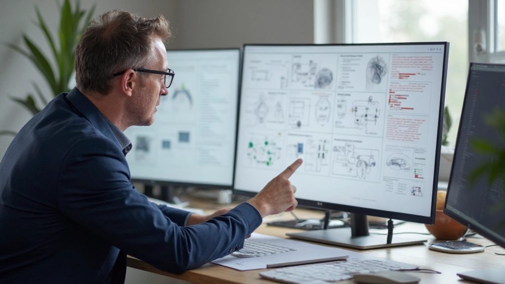 Webdesign werkplek met design tools en inspiratiebronnen