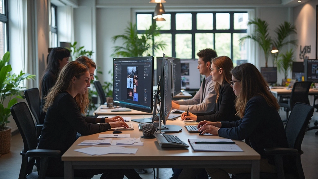 WebStart Academy B.V. design studio met professionals aan het werk